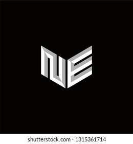 NE Logo Letter initial Designs Templete