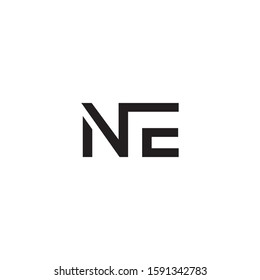 NE logo template vector icon design