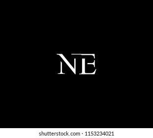 NE Logotype Letter Minimal Monogram