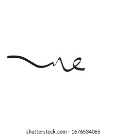 ne Signature initial logo template vector for business and company identity