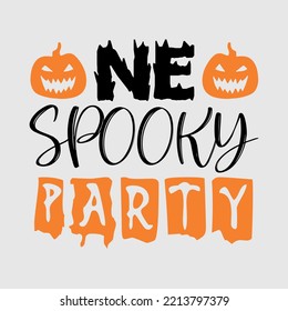 NE SPOOKY PARTY SVG DESIGN