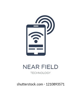 Near Field Communication icon. Trendy flat vector Near Field Communication icon on white background from Technology collection, vector illustration can be use for web and mobile, eps10