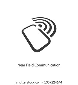 near field communication icon vector. near field communication symbol. NFC icon vector. Linear style sign for mobile concept and web design. symbol logo illus