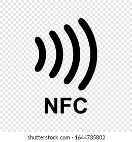 Near field communication (NFC) icon. NFC logo.  Vector icon svg