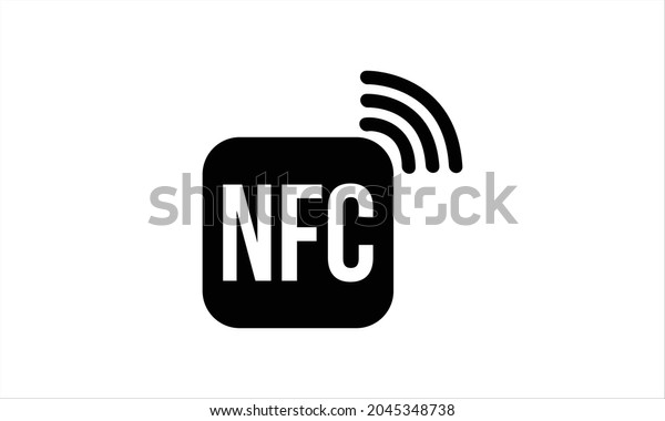 Near field communication (NFC) icon. NFC logo.\
Vector icon symbol