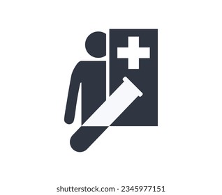 Vektor des nahen Patientenprüfungssymboles
