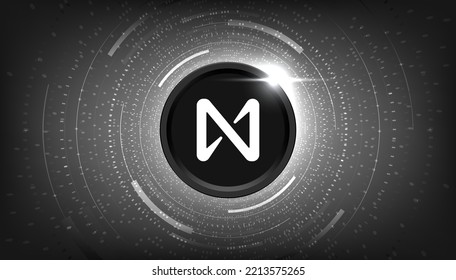 fondo de banner del concepto de criptomoneda NEAR Protocol (NEAR).