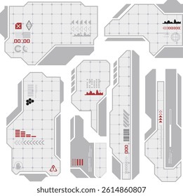 Near-future, sci-fi interface technology image design