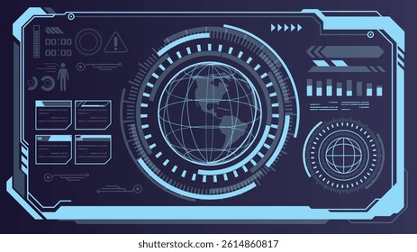 Near-future, sci-fi interface technology image design