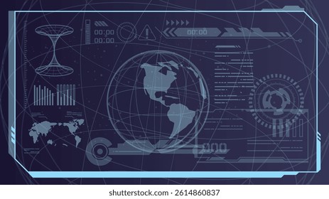 Near-future, sci-fi interface technology image design