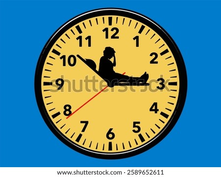 It is nearly 3 am and this woman cannot get to sleep in this 3-d illustration about insomnia and sleep disorders.