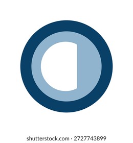 Ícone de vetor circular quase concluído