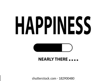 Nearly There Illustration "Happiness". Vector