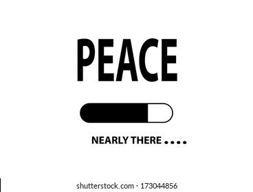 Nearly There Illustration "Peace". Vector