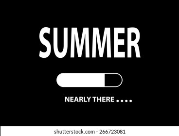 Nearly There Illustration "Summer". Vector