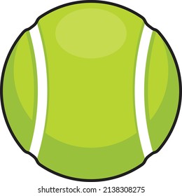 Neat and clean Tennis ball vector eps image