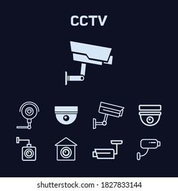 A neat collection of icons with a CCTV theme