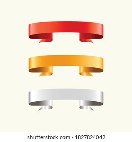 Neat colored ribbon vector images