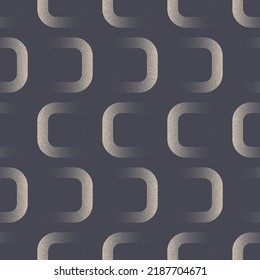 Neat Elegant Aesthetic Stipple Seamless Pattern Vector Trendy Abstract Background. Stylish Retro 50s 60s 70s Textile Design Dot Work Texture Repetitive Pale Grey Wallpaper. Half Tone Art Illustration