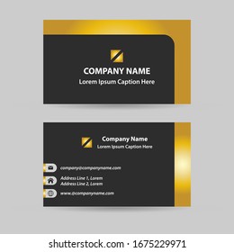 Neat Elegant Professional Double Sided Business Card with Home, Email and website icons. Ideal for corporated identity of marketing team.