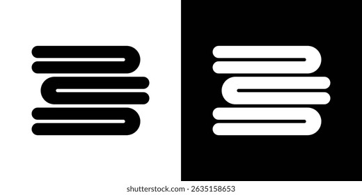 Neat fold clothes icon concept, vector illustration