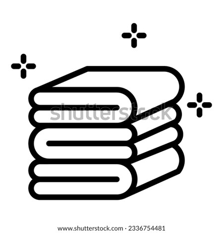 neat fold clothes icon on transparent background