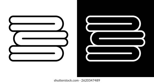 Neat fold clothes icon vector for web and mobile app. Symbol isolated.