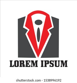 neat folded jacket logo vector