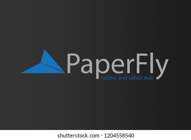 Neat Paper Plane Illustration Logo