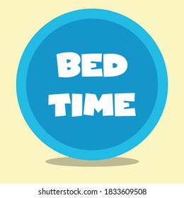 Neat and Tidy Boys Bed Time Logo Vector Illustration