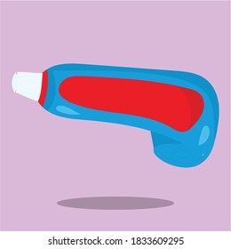 Neat and Tidy Boys Toothpaste Vector Illustration