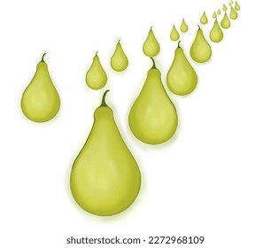 neatly arranged fruits with white background