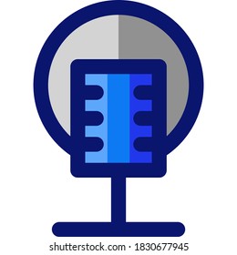 a neatly arranged mic icon