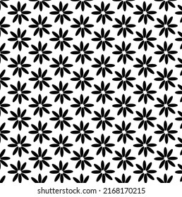 neatly laid out black floral background pattern fabric