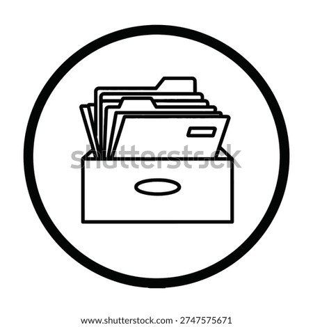 Neatly organized files stacked in a minimalistic white drawer with tabbed dividers for office organization