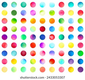 A neatly organized grid of multicolored dots presents a clean and structured abstract pattern on a white background.