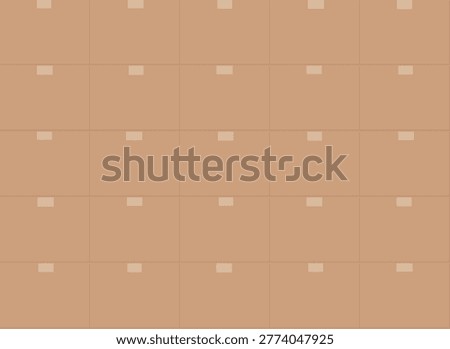 Neatly stacked cardboard boxes on transparent background