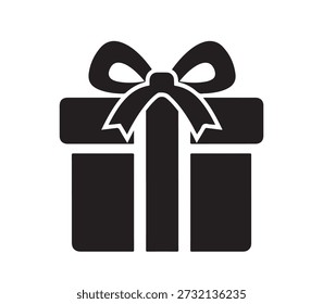 Una caja de regalo regalo cuidadosamente envuelta.