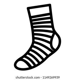 Neatness sock icon. Simple illustration of neatness sock vector icon for web design isolated on white background