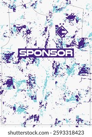 Nebula Frost White Pattern Sublimation Print Football Jersey