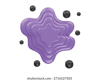 renderização de ilustração 3d do ícone de nebulosa