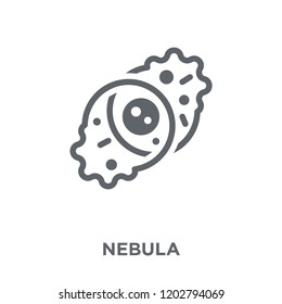 Nebula icon. Nebula design concept from Astronomy collection. Simple element vector illustration on white background.