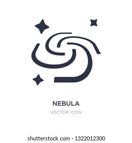 nebula icon on white background. Simple element illustration from Astronomy concept. nebula sign icon symbol design.