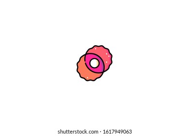 Nebula icon in trendy flat style isolated on white background vector illustration