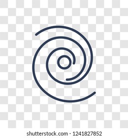 Nebula icon. Trendy linear Nebula logo concept on transparent background from ASTRONOMY collection