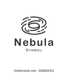 Nebula Logo Symbol Icon. Vector Design Illustration with White Isolated Background