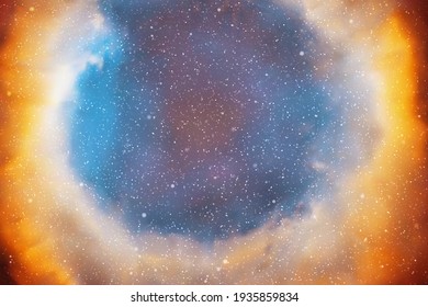 Nebula in space. Starry sky. Astronomy and universe. Cosmic background