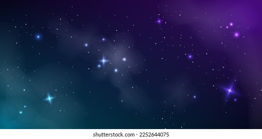 Nebula and star in space wallpaper background