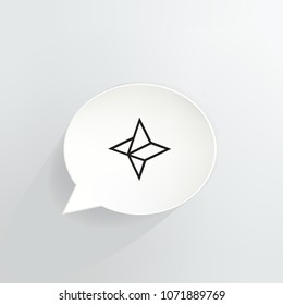 Nebulas Cryptocurrency Coin Speech Bubble