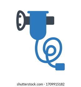 Farbsymbol der Nebulizer-Vektorillustration 